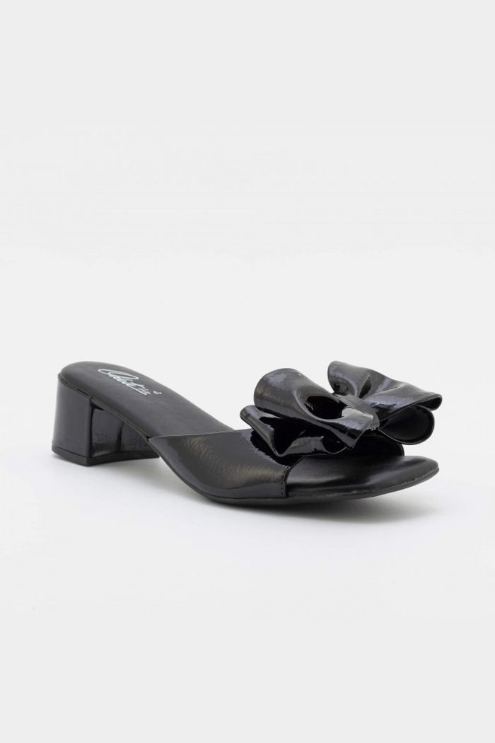 Mule Laço com Palmilha Super Acolchoada Preto