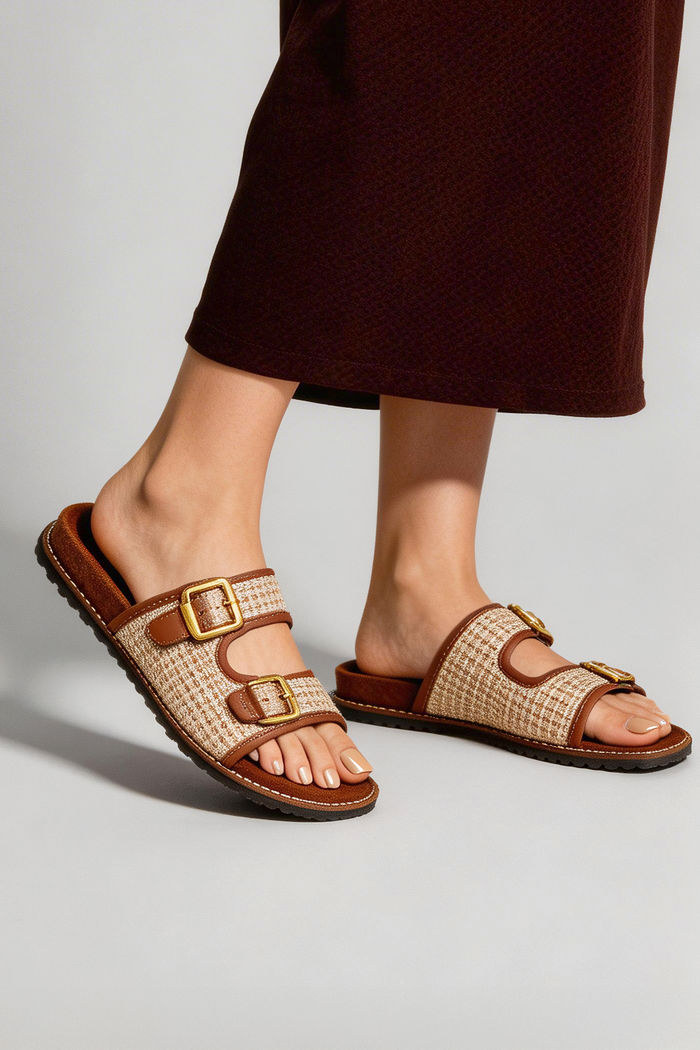 Papete com Fivelas Tostado