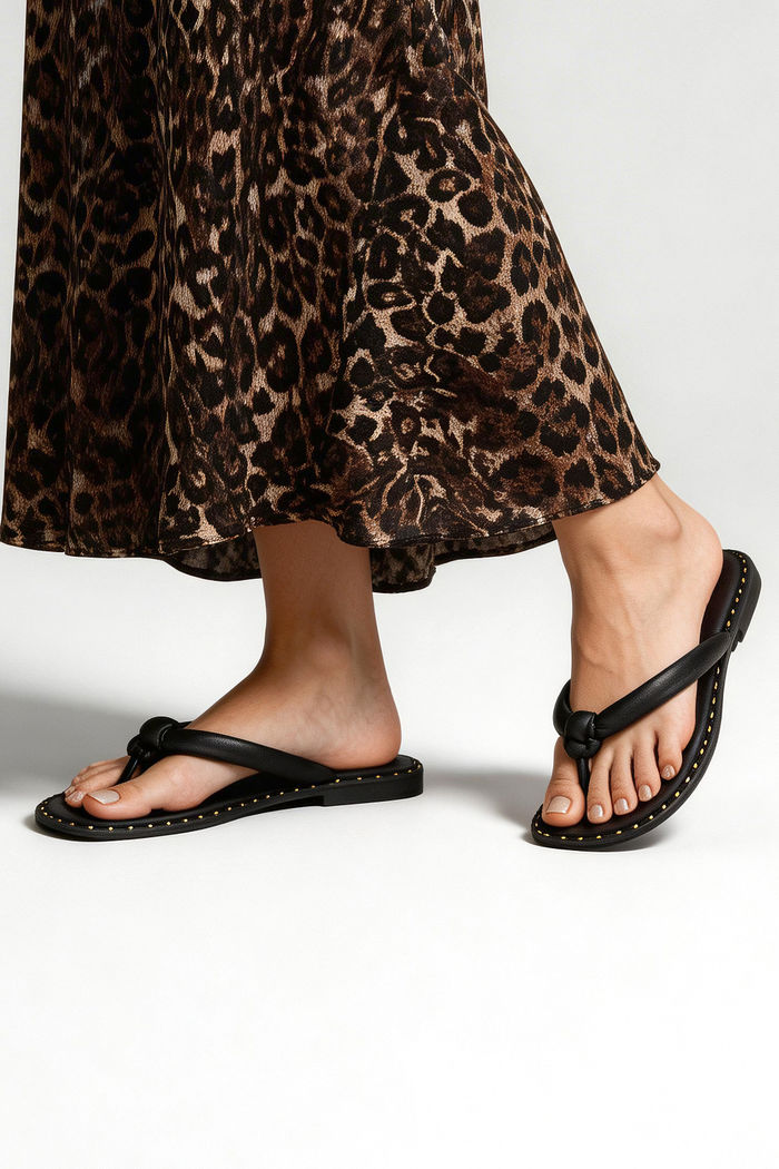 Rasteira de Dedo com Nó Preta