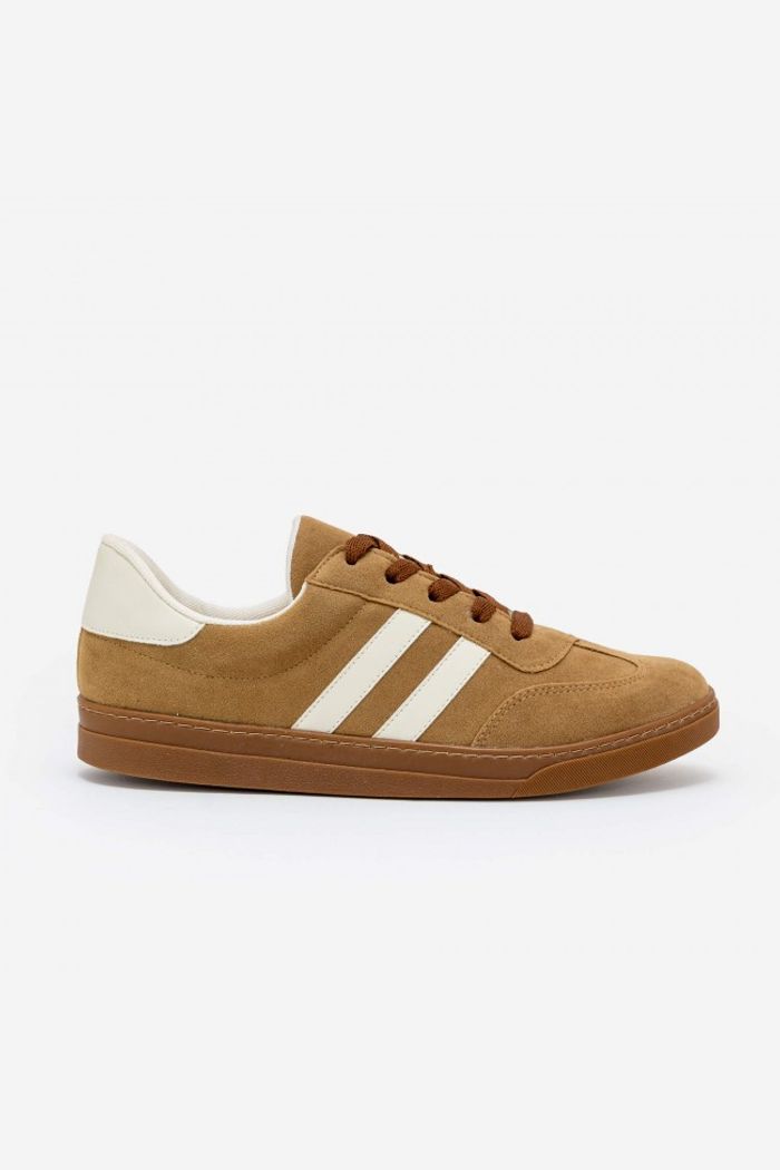 Tênis Casual em Camurça Taupe