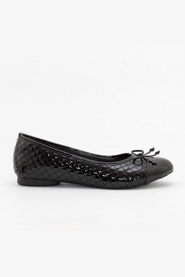 Sapatilha Matelasse Verniz Preto