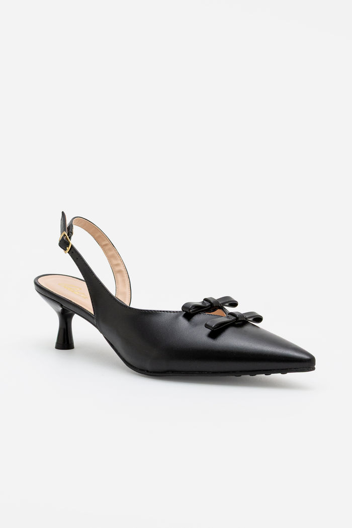 Chanel Delicada com Salto Taça Preto