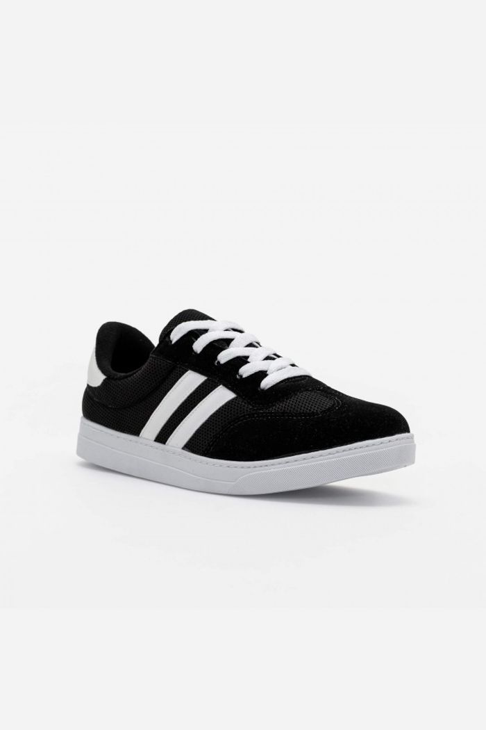 Tênis Casual com Ráfia Preto