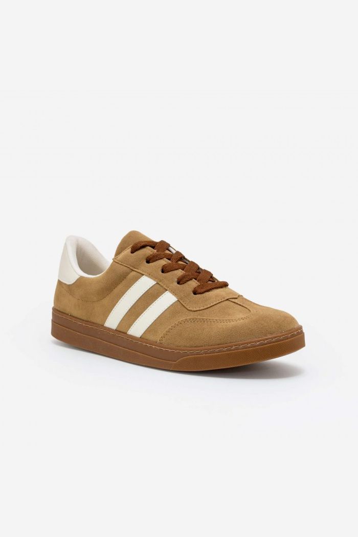 Tênis Casual em Camurça Taupe
