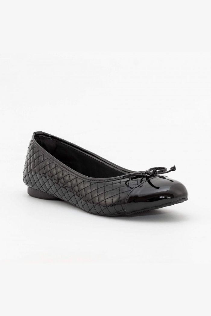 Sapatilha Matelasse Verniz Preto