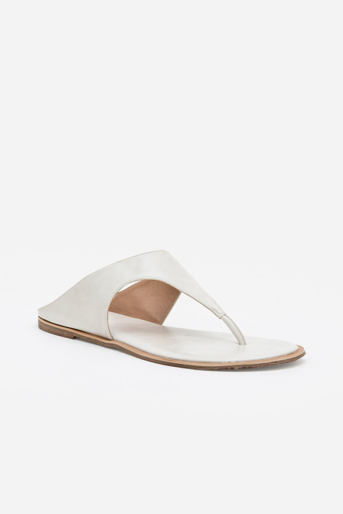 Rasteira Moderna de Dedo Off White