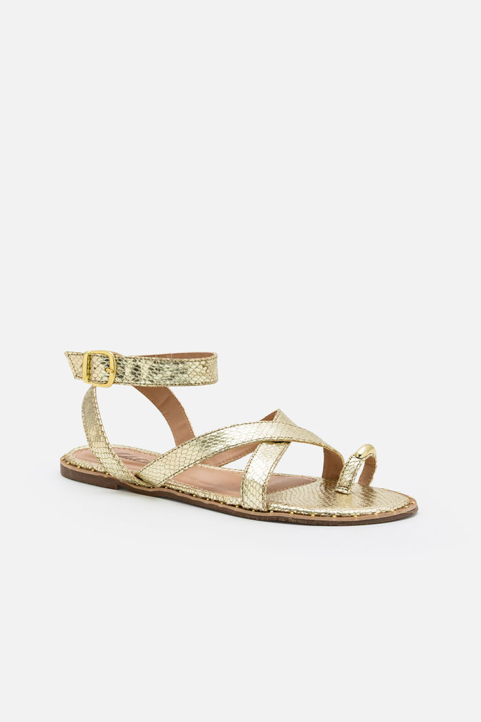 Rasteira Estilosa com Dedão Ouro