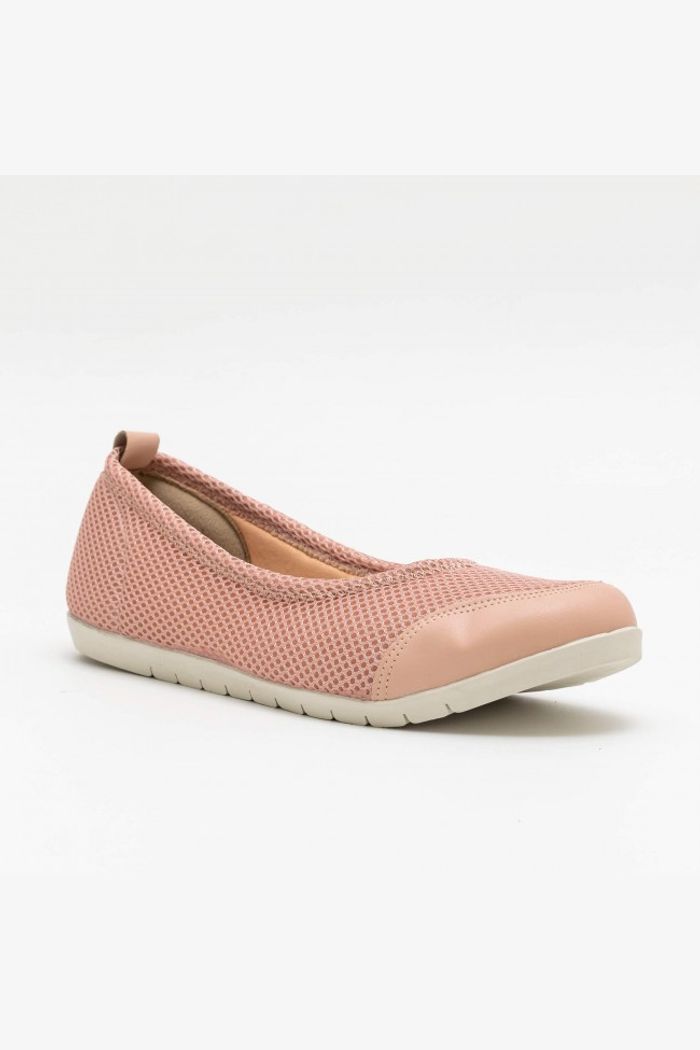 Sapatilha Fléxível com Tecido Rose