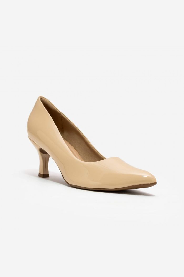 Scarpin Verniz com Salto Taça Amêndoa