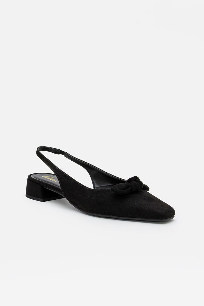 Chanel em Camurça com Laço Delicado Preto