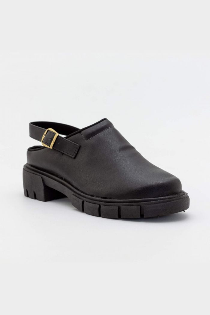 Clog Tratorado Colchãozão Preto