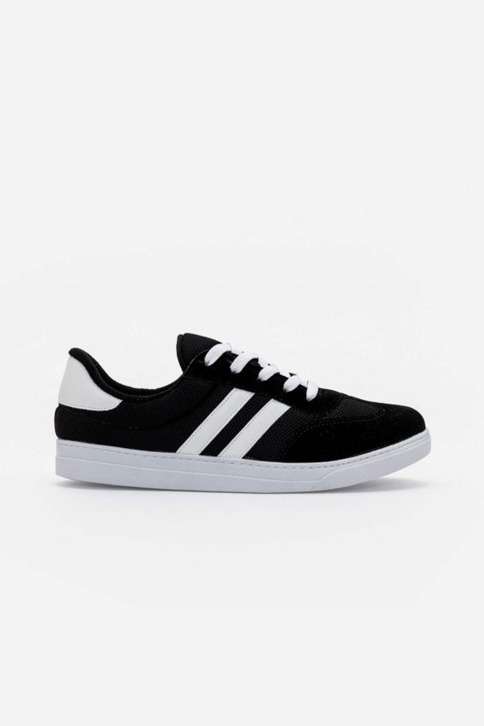 Tênis Casual com Ráfia Preto