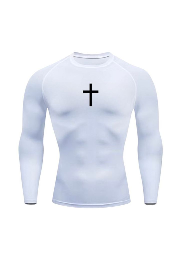 Camisa Camiseta Cruz Manga Longa Academia Treino Rash Guard