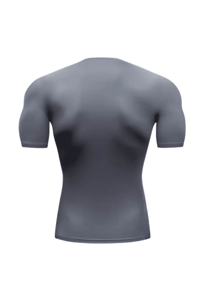 Camisa Camiseta Lisa Cinza Academia Treino Rash Guard