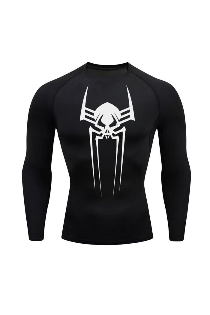 Camisa Camiseta Aranha 5 Manga Longa Academia Treino Rash Guard