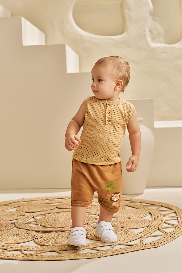 CONJUNTO REGATA EM MALHA FRESH E SHORT EM MOLETINHO