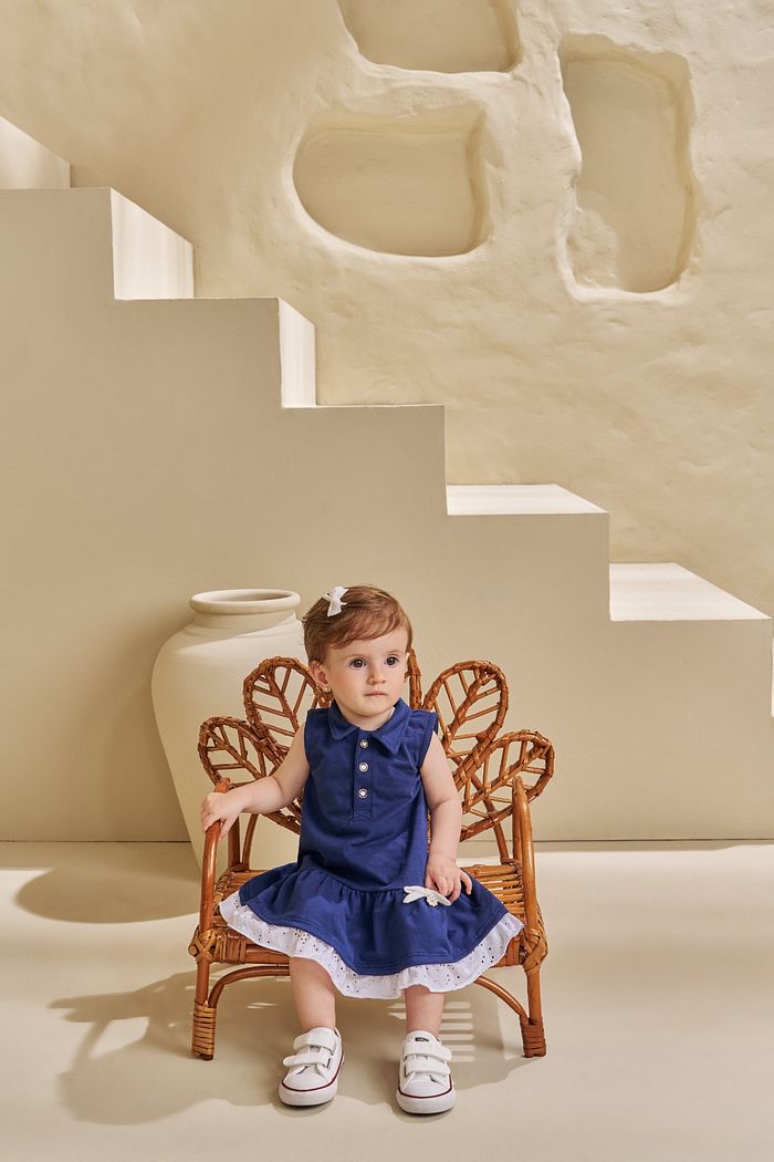 VESTIDO POLO EM PIQUET E LAISE