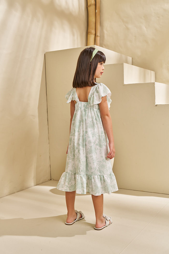 VESTIDO MIDI EM OLÍMPIA SANTORINI