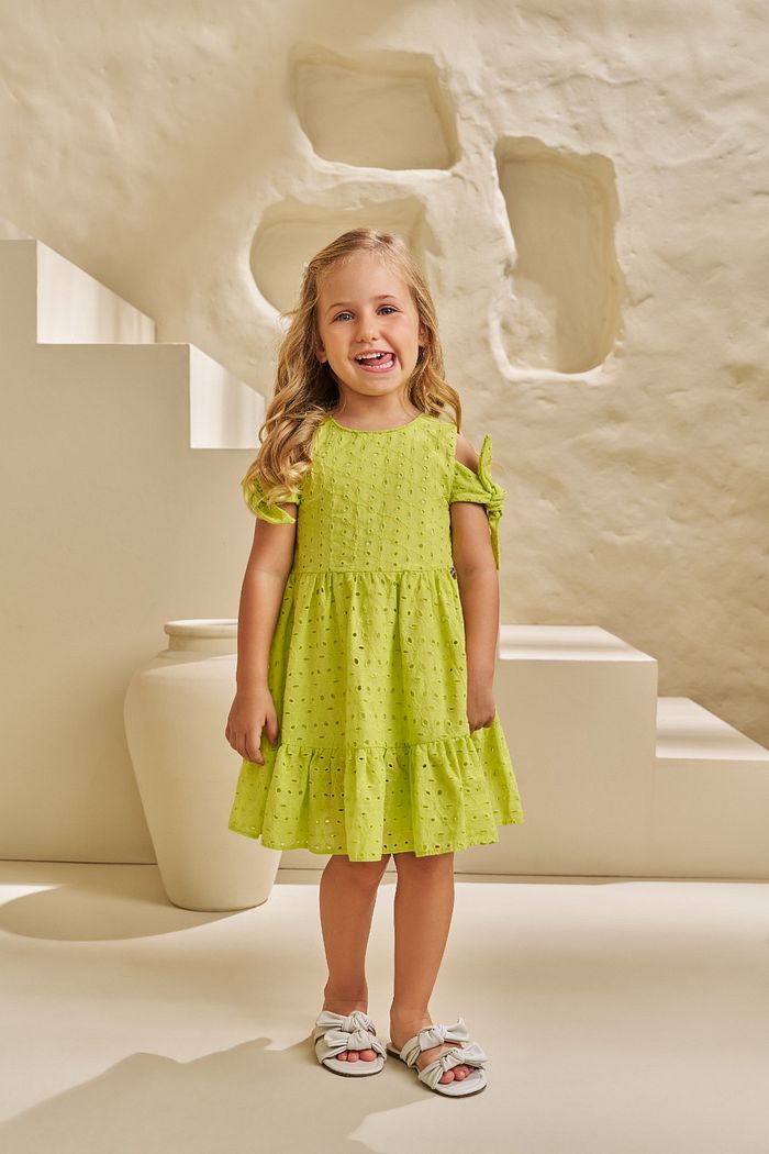 VESTIDO EM TECIDO BORDADO ALAGOAS