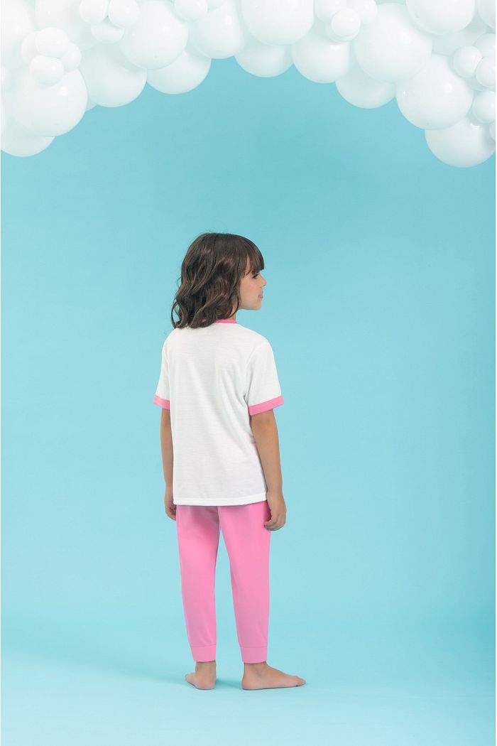 CONJUNTO PIJAMA BLUSA E CALÇA EM MEIA MALHA PV