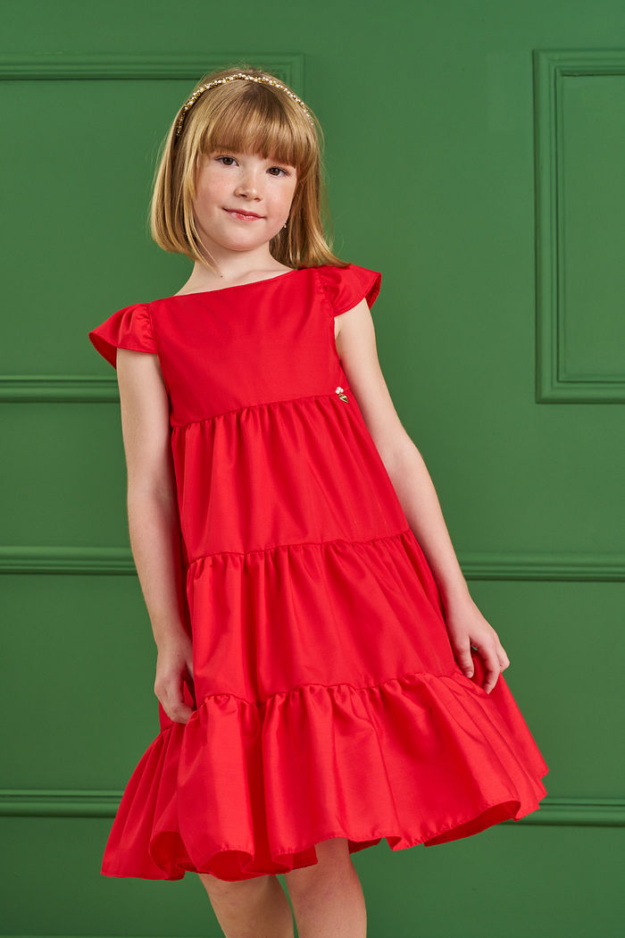 VESTIDO MIDI EM TRICOLINE COMFORT