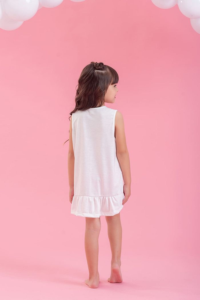 PIJAMA CAMISOLA REGATA COM BABADO EM MEIA MALHA PV