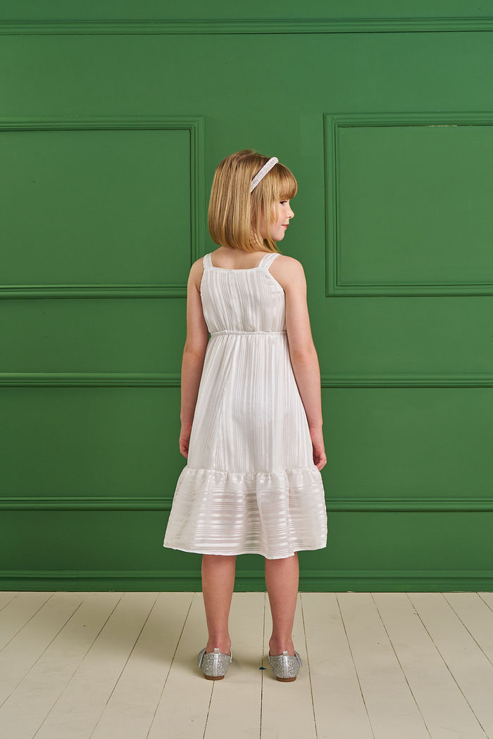 VESTIDO MIDI EM TRANSPARÊNCIA METALIC