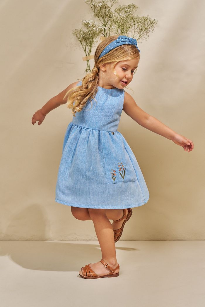 VESTIDO EM TECIDO POLYLINHO REPLAY