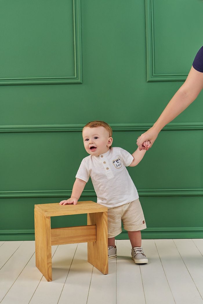 CONJUNTO T-SHIRT EM FLAMÊ E SHORT EM TECIDO HYPNOSE