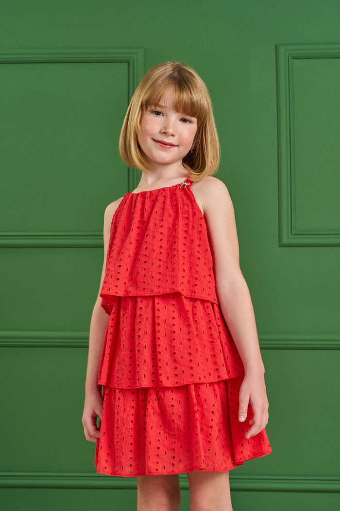 VESTIDO EM TECIDO BORDADO ALAGOAS