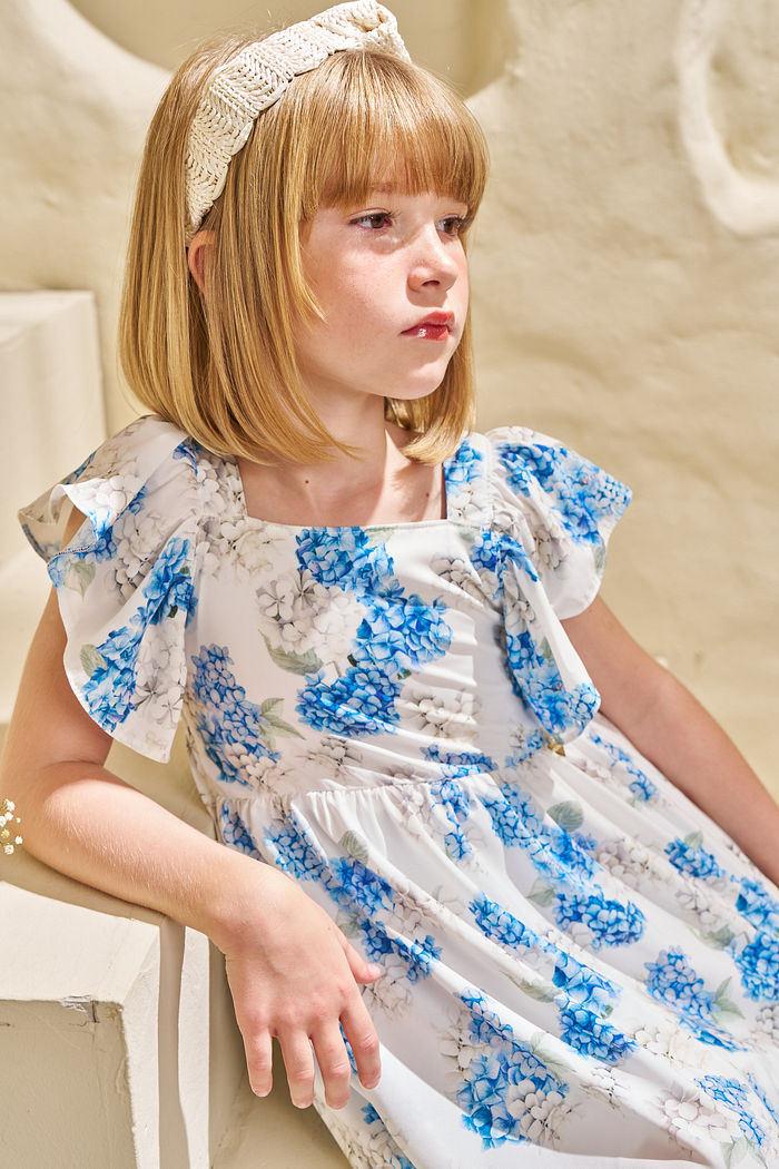 VESTIDO MIDI EM OLÍMPIA PORCELANA