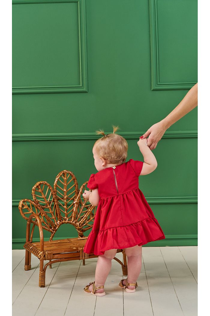 VESTIDO EM TRICOLINE COMFORT