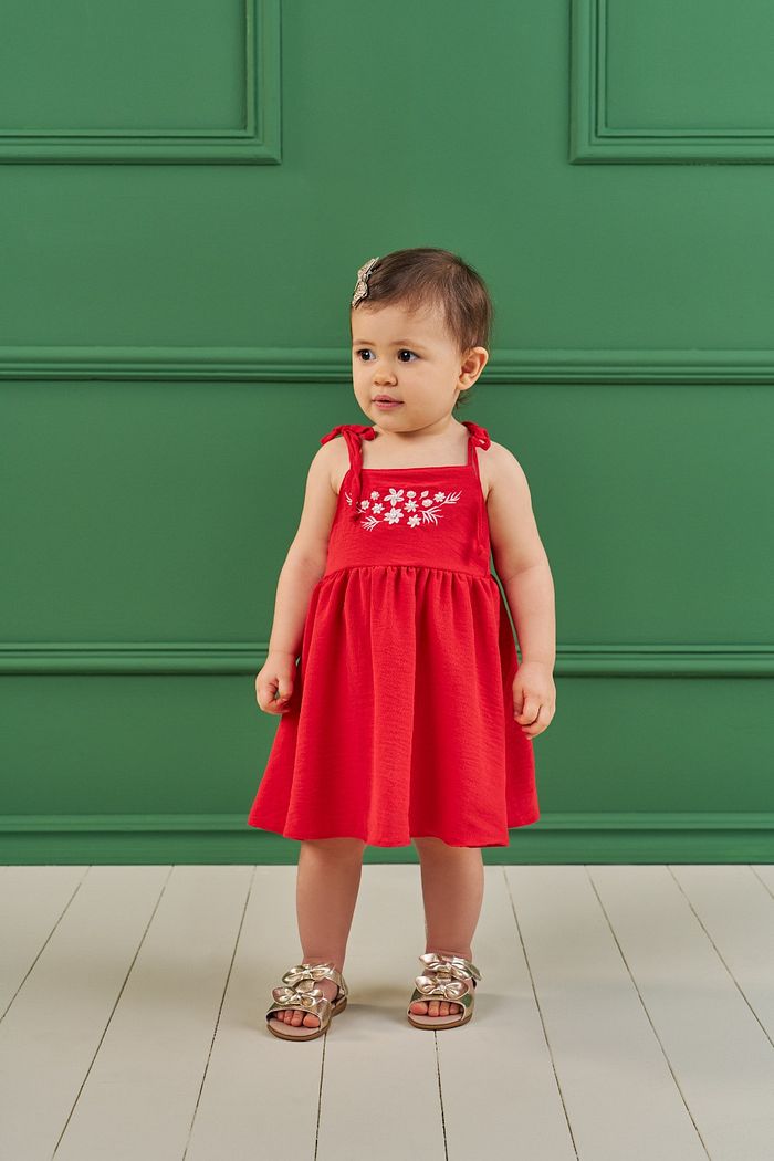 VESTIDO EM TECIDO AIR FLOW