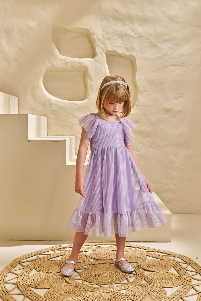 VESTIDO MIDI EM TULE LILIA