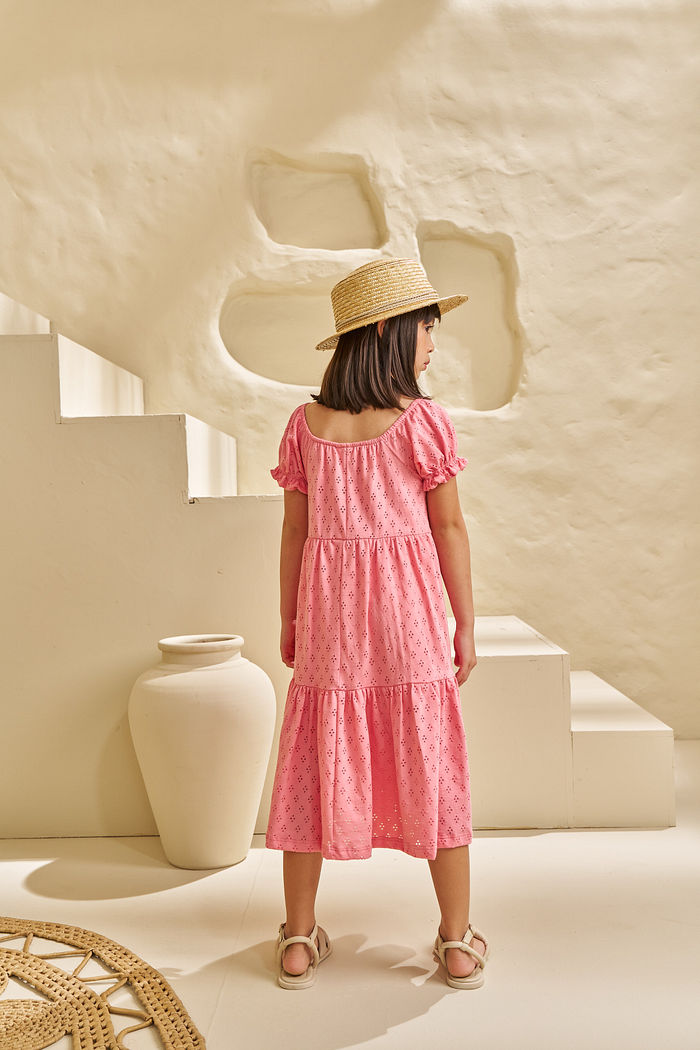 VESTIDO MIDI EM MALHA FAVO DE MEL