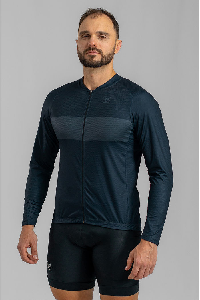 CAMISA DE CICLISMO MASCULINA BASIC MANGA LONGA GRAVITY