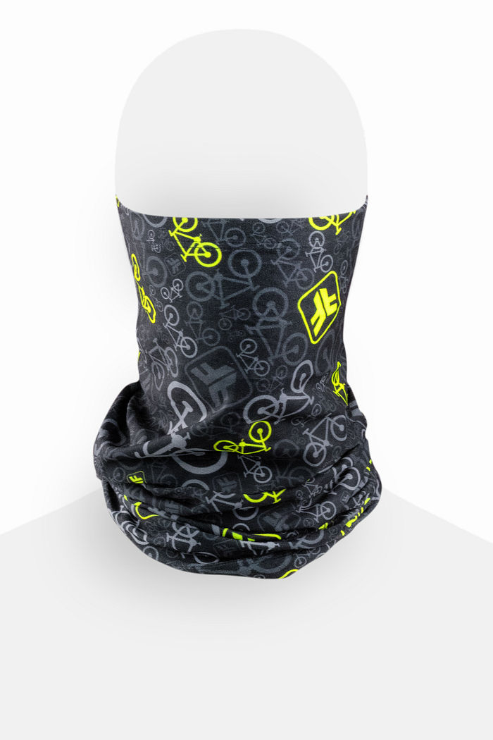 BANDANA BICYCLE PRETO/AMARELO