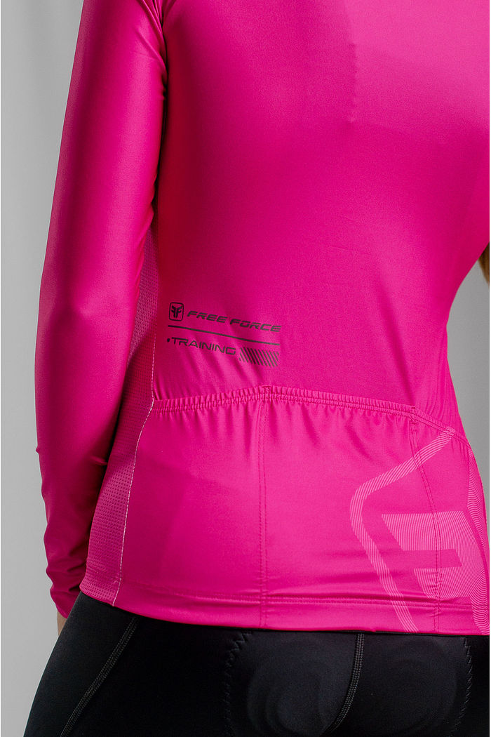 CAMISA DE CICLISMO FEMININA TRAINING MANGA LONGA CANDY