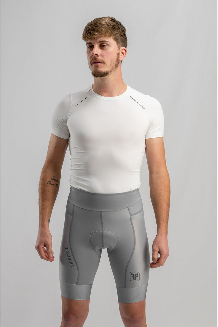 BERMUDA DE CICLISMO MASCULINA TRAINING CINZA 2025