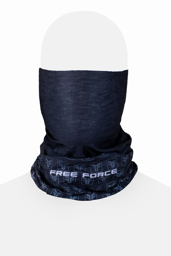 Proteção, estilo e versatilidade, é o que você recebe ao adquirir uma Bandana Black da Free Force.  São diversas funções e maneiras de usar em um único produto, que você pode combinar com diversas peças do nosso vestuário.  - Composição: Poliéster com ela