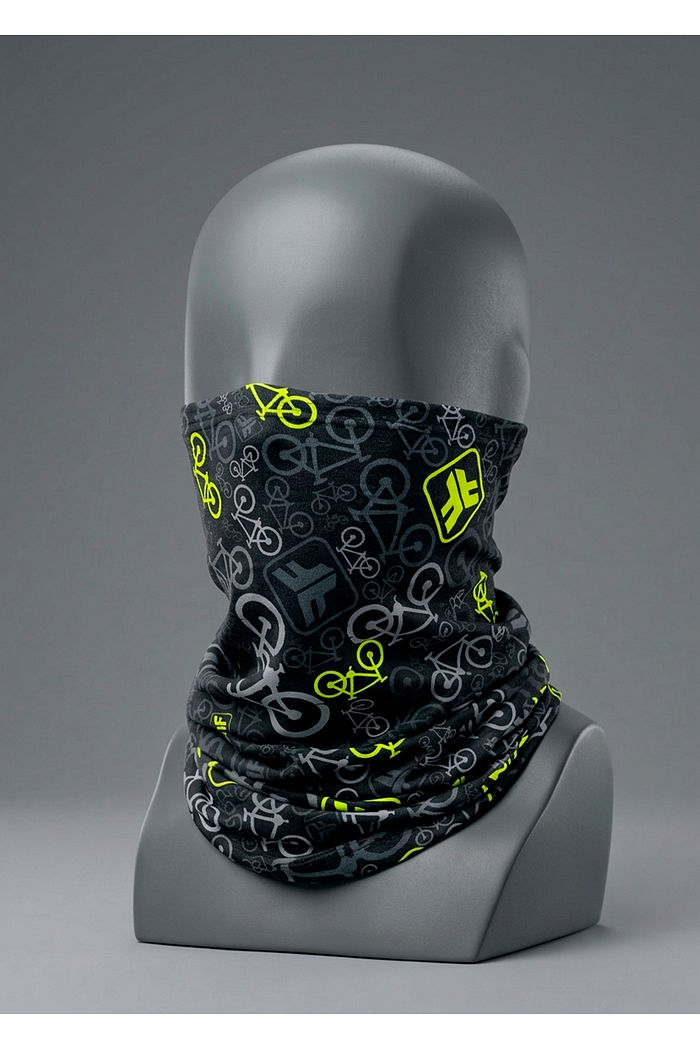 BANDANA BICYCLE PRETO/AMARELO