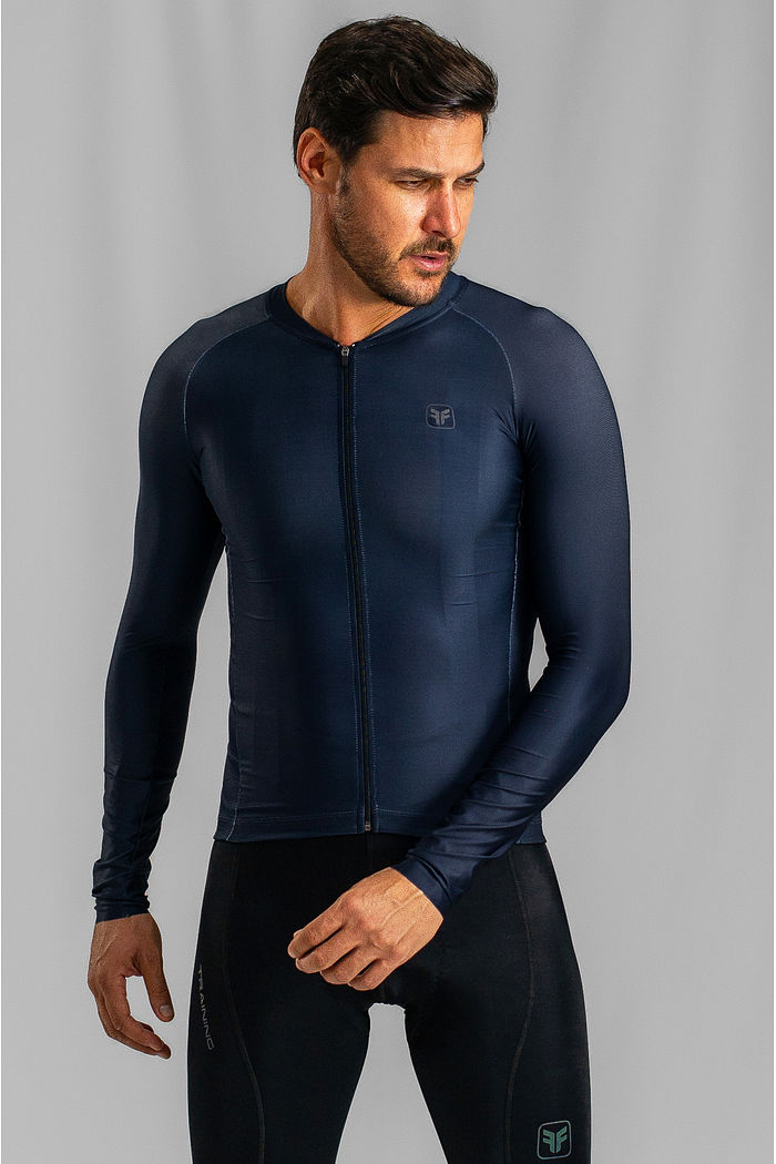 CAMISA DE CICLISMO MASCULINA TRAINING MANGA LONGA GRAVITY