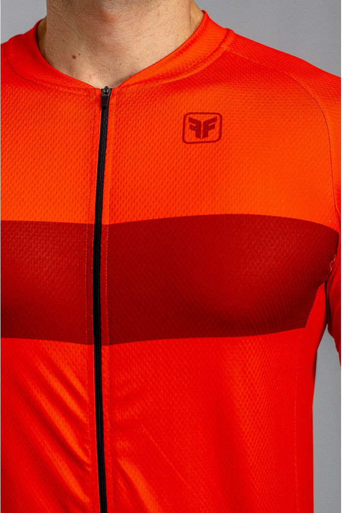 CAMISA DE CICLISMO MASCULINA BASIC MANGA LONGA DAMASCO