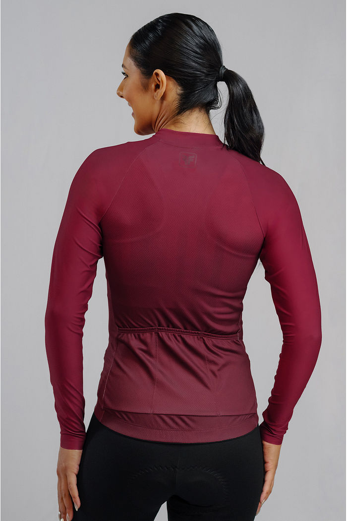 CAMISA FEMININA MANGA LONGA BASIC ROUGE