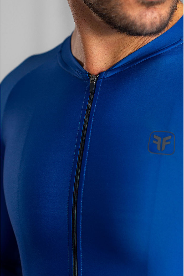 CAMISA DE CICLISMO MASCULINA TRAINING MANGA LONGA OCEAN