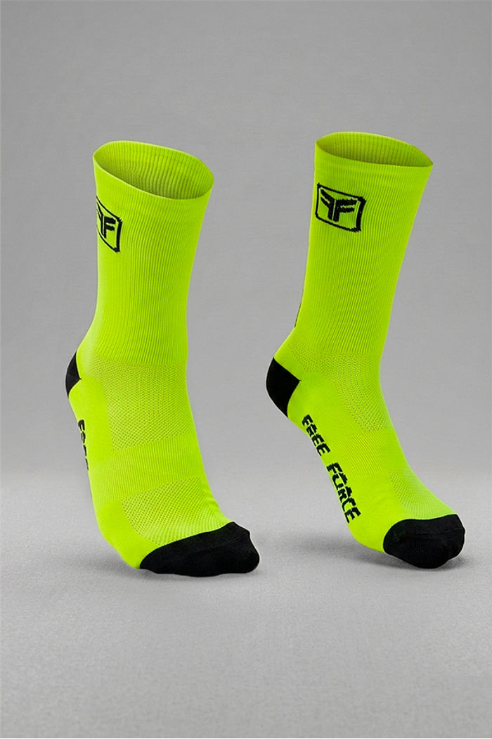 MEIA HELIX AMARELO FLUOR
