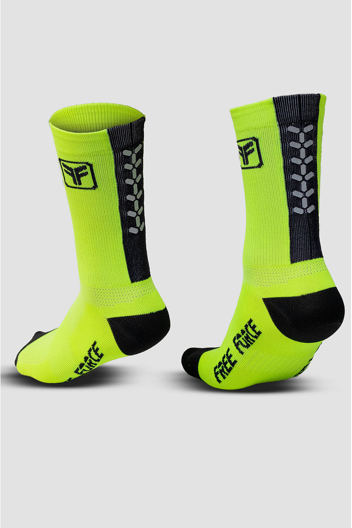 MEIA HELIX AMARELO FLUOR