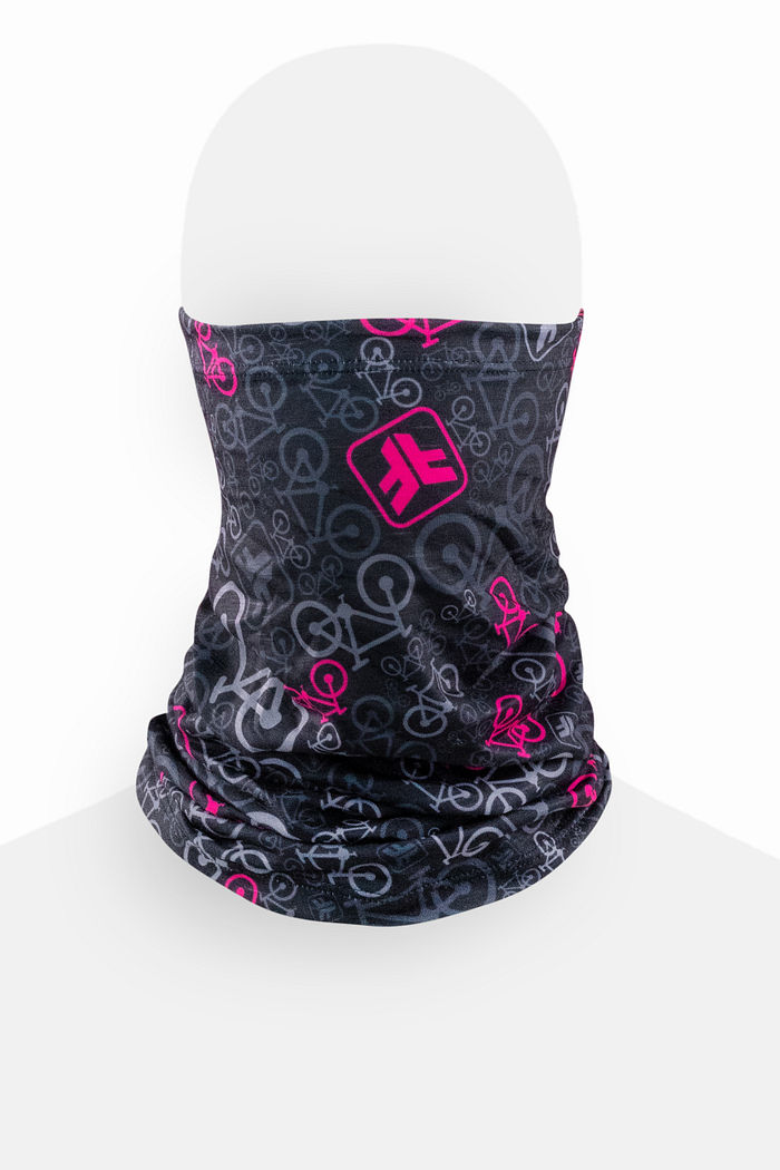 BANDANA BICYCLE PRETO/ROSA