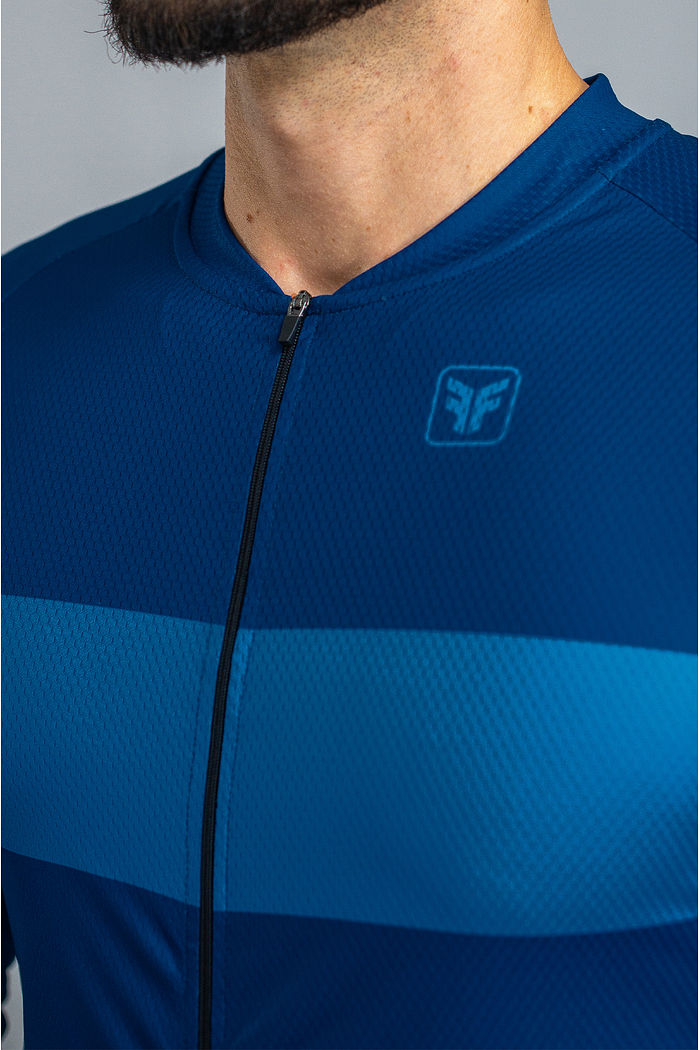 CAMISA DE CICLISMO MASCULINA BASIC MANGA LONGA OCEAN