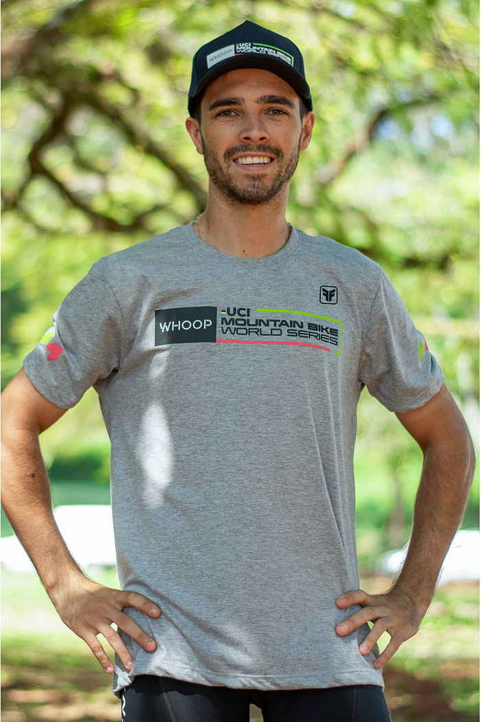 CAMISETA CASUAL MASCULINA MESCLA UCI MTB WORLD SERIES